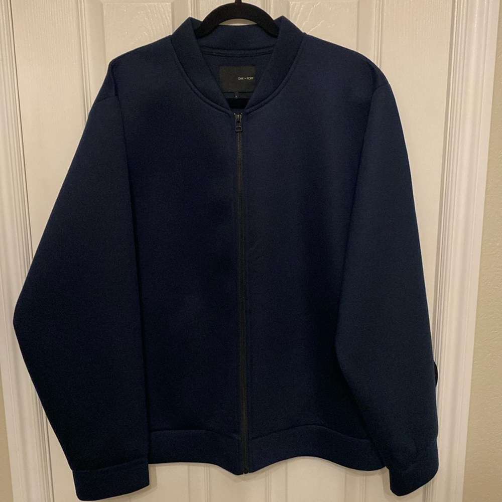 Oak + Fort brand new men’s navy blue jacket